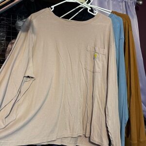 Carhartt Women’s TENCEL Fiber Series Loose Long Sleeve T-Shirts